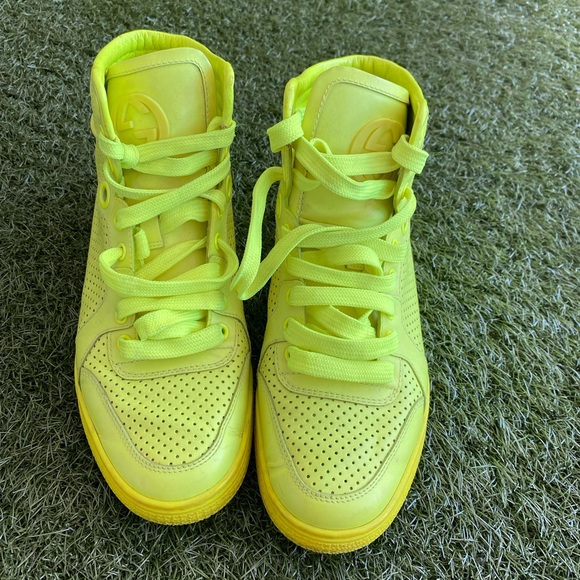 Yellow Gucci Lime Green Sneakers Lime Green Gucci Shoes